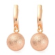 Brass Shimmer Hoop Earrings&nbsp;EJEW-K300-29G-4
