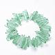 Natural Quartz Crystal Points Beads Strands&nbsp;G-K181-B02-3