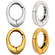 2Pcs 925 Sterling Silver Spring Gate Rings&nbsp;STER-BBC0006-41A-1