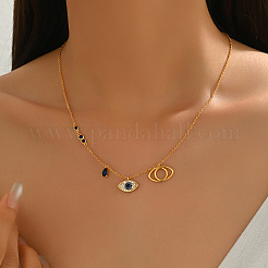 Brass Micro Pave Cubic Zirconia Pendant Necklace for Women&nbsp;CV1412