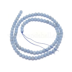Natural Angelite Beads Strands&nbsp;G-O171-08-4mm