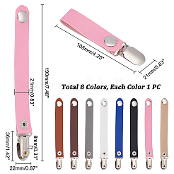 8Pcs 8 Colors Alloy Hat Clips&nbsp;FIND-PH0005-76