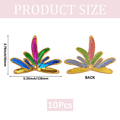 10Pcs Polyester Embroidery Ornament Accessories&nbsp;PATC-CY0001-31B