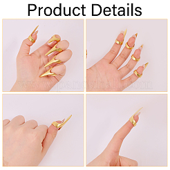 20Pcs Alloy Women Finger Nail Rings&nbsp;RJEW-GL0001-02