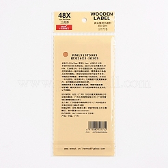 Triangle Shape Cork Label Stickers&nbsp;DIY-WH0163-93C
