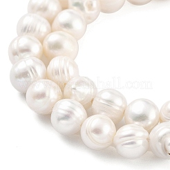 Natural Cultured Freshwater Pearl Beads Strands&nbsp;PEAR-C003-09C