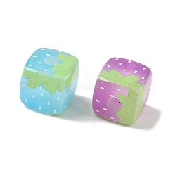 Printed Acrylic European Beads&nbsp;AC-CBA4EF4-06