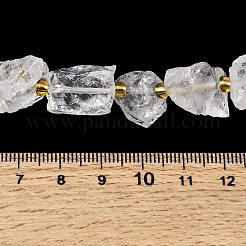 Raw Rough Natural Quartz Crystal Beads Strands&nbsp;G-Z131-J01-01
