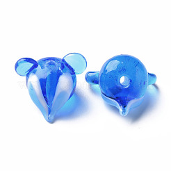 Handmade Transparent Lampwork Beads&nbsp;LAMP-T011-12D