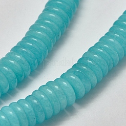 Natural White Jade Heishi Beads Strands&nbsp;G-K208-21-12mm