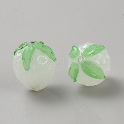 Handmade Lampwork Beads&nbsp;LAMP-WH0009-10B