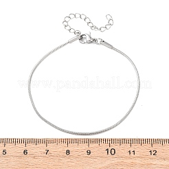 304 Stainless Steel Snake Chain Bracelets for Women&nbsp;BJEW-G775-02P