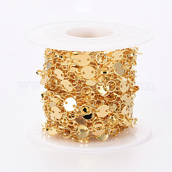 Handmade Brass Flat Sequin Chains&nbsp;CHC-S012-103