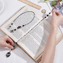 2Pcs Acrylic & ABS Plastic Imitation Pearl & Alloy Enamel Bookmark&nbsp;AJEW-PH01714