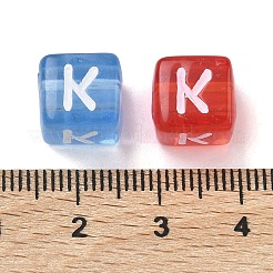 Spray Painted Transparent Acrylic Beads&nbsp;MACR-K365-07K