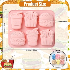 Burger French Fries Drink shaped Silicone Molds&nbsp;ST-CJ0043-056