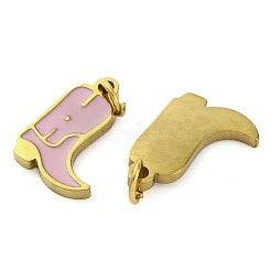 Ion Plating(IP) 304 Stainless Steel Enamel Charms&nbsp;X-STAS-Z104-05G
