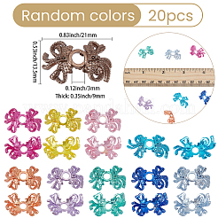 20Pcs Spray Printed Alloy Bead Caps&nbsp;FIND-SP0006-12