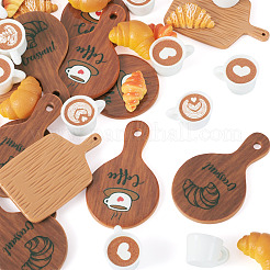 36Pcs 9 Styles Coffe Theme Doll Miniatures Sets&nbsp;DJEW-TA0001-50