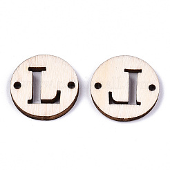 Unfinished Natural Poplar Wood Links Connectors&nbsp;WOOD-S045-140A-01L