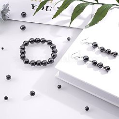 340Pcs 4 Style Non-Magnetic Synthetic Hematite Beads Strands&nbsp;G-NB0002-85