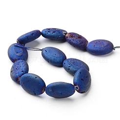 Electroplated Natural Quartz Crystal Beads Strands&nbsp;G-P149-05A
