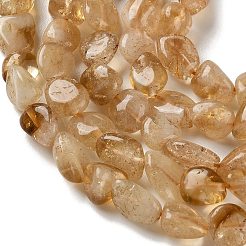 Natural Citrine(Heated) Beads Strands&nbsp;G-F827-A01-02