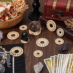 Sunflower Wood Crystal Ball Holders&nbsp;WOOD-CP0001-18A