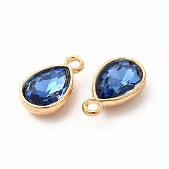 Faceted Glass Rhinestone Pendants&nbsp;GLAA-I051-A06