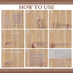 5-tier 25 Grids Transparent Acrylic Pen Holder&nbsp;AJEW-WH0752-566