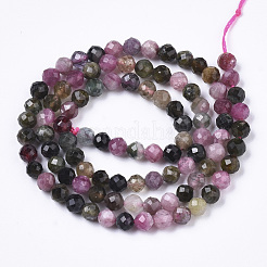 Natural Multicolor Tourmaline Beads Strands&nbsp;G-R462-038