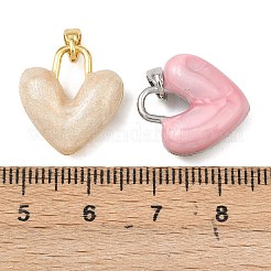 Brass Micro Pave Cubic Zirconia Pendants&nbsp;KK-K413-09