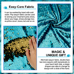 Polyester Sequin Fabric&nbsp;DIY-WH0028-74C