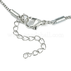 Cubic Zirconia Fairy with Heart Pendant Necklace with Box Chains&nbsp;NJEW-C004-01D