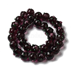 Handmade Bumpy Lampwork Beads Strands&nbsp;LAMP-K037-16E