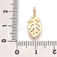 Brass Micro Pave Cubic Zirconia Pendants&nbsp;KK-N261-07G