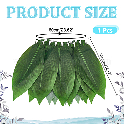 Cloth Leaf Hula Skirt&nbsp;AJEW-WH0696-794