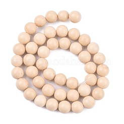 Natural Fossil Beads Strands&nbsp;G-E110-8mm-2