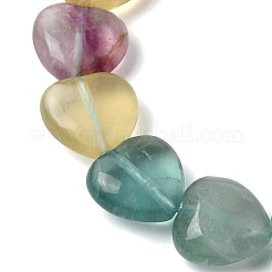 Natural Green Purple Yellow Fluorite Beads Strands&nbsp;G-NH0048-A01-01A