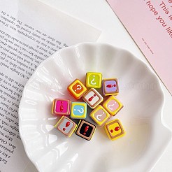 Opaque Acrylic European Beads&nbsp;OACR-E026-02