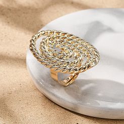 Alloy Adjustable Rings for Women&nbsp;RJEW-B108-06KCG-03