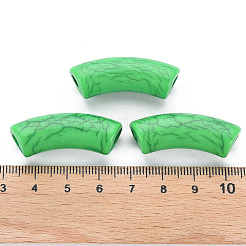 Opaque Crackle Acrylic Beads&nbsp;MACR-S372-001N-007
