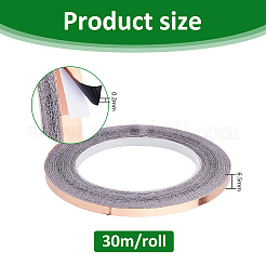Copper Foil Tapes with Adhesive Back&nbsp;AJEW-WH0348-409A