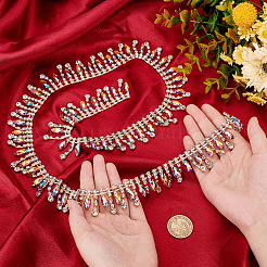 Glass Rhinestone Cup Chains&nbsp;FIND-WH0001-11