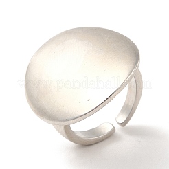 Brass Flat Round Open Cuff Ring for Women&nbsp;KK-H434-26P