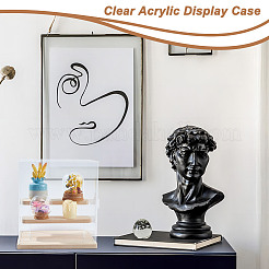3-Tier Rectangle Clear Acrylic Minifigures Display Boxes&nbsp;ODIS-WH0017-104B