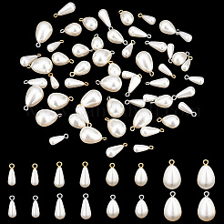 64Pcs 8 Style ABS Plastic Imitation Pearl Pendants&nbsp;KY-PH0001-60