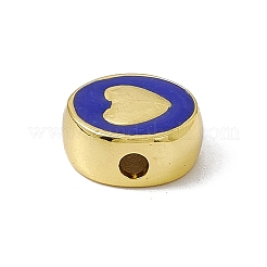 Brass Enamel Beads&nbsp;KK-F814-06G-03