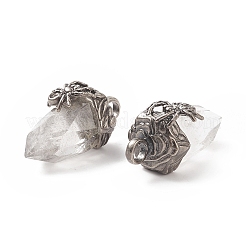 Natural Quartz Crystal Pendants&nbsp;G-C051-03C