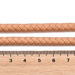 Braided Leather Cord with Core&nbsp;WL-F009-6mm-02